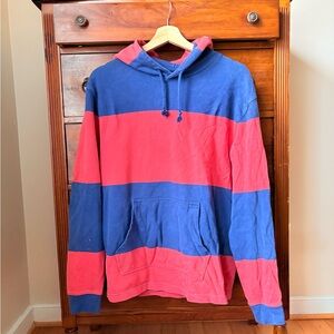 Vintage J. Crew Rugby Striped Hoodie